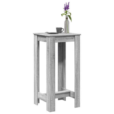 ZNTS Bar Table Grey Sonoma 51x50x103.5 cm Engineered Wood 854405