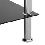ZNTS Side Table Transparent 45x50x45 cm Tempered Glass 249529
