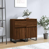 Sideboards 2 pcs Brown Oak 40x35x70 cm Engineered Wood 831179