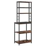 Kitchen Shelf Smoked Oak 60 x 40 x 168 cm Engineered Wood 883882