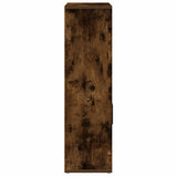 Bookcase Smoked Oak 60x24x85 cm Engineered Wood 860413