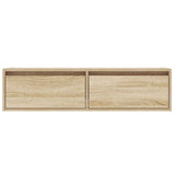 TV Cabinet with LED Lights Sonoma Oak 100X35.5x25 cm 860240