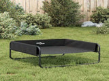 Elevated Dog Bed Anthracite Oxford Fabric and Steel 172602
