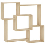 Wall Shelf Sonoma Oak 98 x 17 x 91 cm Engineered Wood 8015034