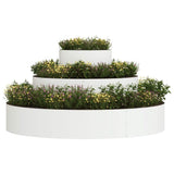 Garden Planter White 120 x 120 x 20 cm Cold-rolled Steel 873656