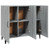 Sideboard Grey Sonoma 90x34x80 cm Engineered Wood 817463