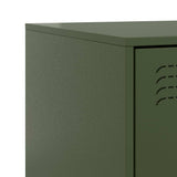 Bedside Cabinets 2 pcs Green 34.5x39x44 cm Steel 841628