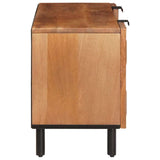 TV Cabinet with Shelf Acacia Brown Finish 105 x 33 x 46 cm 4017900