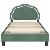 Children's Bed Frame with Headboard Sea Green 80 x 200 cm 42010913