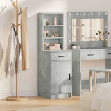 Highboard Concrete Grey 40 x 40.5 x 135 cm Engineered Wood 865076