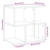 Bedside Cabinets 2 pcs Old Wood 50x30x51.5 cm Engineered Wood 856535