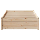 Bed Frame without Mattress 90x190 cm Single Solid Wood Pine 3301648