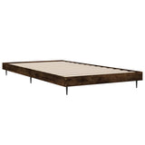 Bed Frame without Mattress Smoked Oak 90x200 cm Engineered Wood 832274