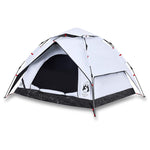 Camping Tent Dome 3-Person White Blackout Fabric Quick Release 4004180