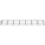 Dog Kennel Black 7 m Steel 3082097