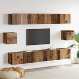 TV Cabinet Set 6 pcs Old wood 100 x 30 x 30 cm Wood 3393438