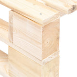 Garden Pallet Ottoman Wood 45767