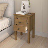 Bedside Cabinets 2 pcs Honey Brown 40x35x61.5cm Solid Wood Pine 813696