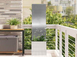 Garden Privacy Screen Silver 32 x 150 cm Galvanised steel 876376