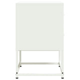 Bedside Cabinets 2 pcs White 36x39x60.5 cm Steel 846469