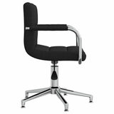 Swivel Office Chair Black Fabric 334735