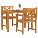 Garden Dining Set 3 pcs Brown Solid Acacia Wood 3375649