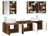 Bathroom Cabinet Set 5 pcs Old Wood Engineered Wood 3406533