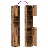Bathroom Cabinet Old Wood 32x25.5x190 cm Engineered Wood 856048