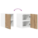 Hanging Cabinet 2 pcs Artisan Oak and White 30 x 31 x 40 cm 884129