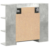 Bathroom Mirror Cabinet Concrete Grey 80x20.5x64 cm Engineered Wood 856035
