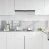 Kitchen Backsplash 2 pcs Light Grey 100 x 40 cm Tempered Glass 3415455