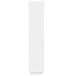 Book Cabinet/Room Divider White 40x35x167 cm Solid Wood Pine 810855