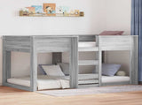 Bunk Bed for Kids Grey Sonoma 90 x 190 cm Engineered Wood 3410400