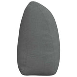 Back Pillow Dark Grey 180 x 24 x 50 cm Fabric 42014558