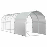 Chicken Coop Silver 600 x 200 x 200 cm Galvanised Steel 3434682