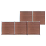 Garden Fence WPC 872x186 cm Brown 3053210