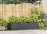 Planter Anthracite 120x40x40 cm Cold-rolled Steel 860677