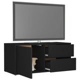 TV Cabinet Black 80x34x36 cm Engineered Wood 801851