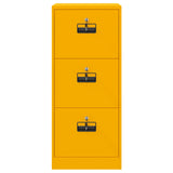 File Cabinet with Drawer Mustard Yellow 45.5 x 42 x 106.5 cm 891619