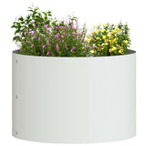 Planter Ring 5 pcs White 30 x 30 x 20 cm Cold-rolled Steel 873595