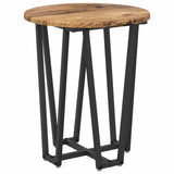 Side Table Set 2 pcs Old Wood and Black 50 x 50 x 50.5 cm 869724