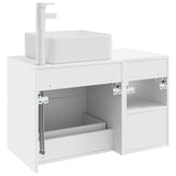Bathroom Furniture Set 2 pcs White Engineered Wood 3403880