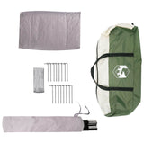 Family Tent Green 5-Person 185T Polyester with PU Coating 42017394