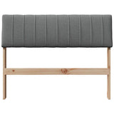 Upholstered Headboard Dark Grey 100 cm Solid Pine Wood 879245