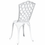 Garden Chair 2 pcs White 39 x 40 x 87cm Aluminium 42002396