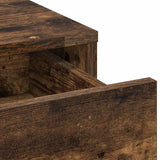 Dressing Table with Mirror Lights 3 pcs Brown Engineered Wood 3334249