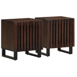 Bedside Cabinets 2 pcs 40x34x46 cm Solid Wood Mango 377421