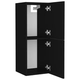 ZNTS Bathroom Furniture Set Black Engineered Wood 3070929