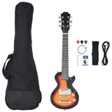 Electric Guitar for Kids with Bag Brown and Black 3/4 30" 70197