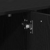 Book Cabinet Black Oak 90x28x90 cm Engineered Wood 862503